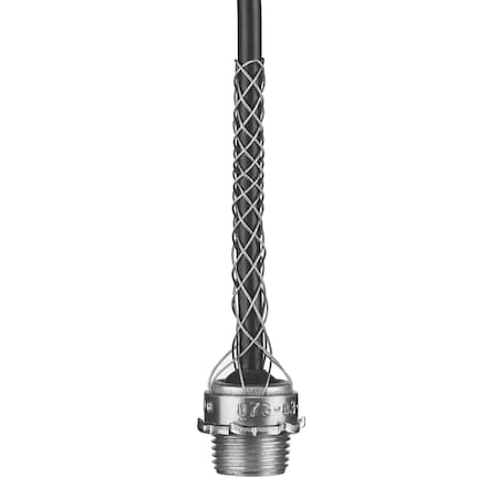 Hubbell Wiring Device-Kellems Dust Tight Grip, Straight, 3/4 in NPT, Aluminum Body, Steel Grip 073031203A